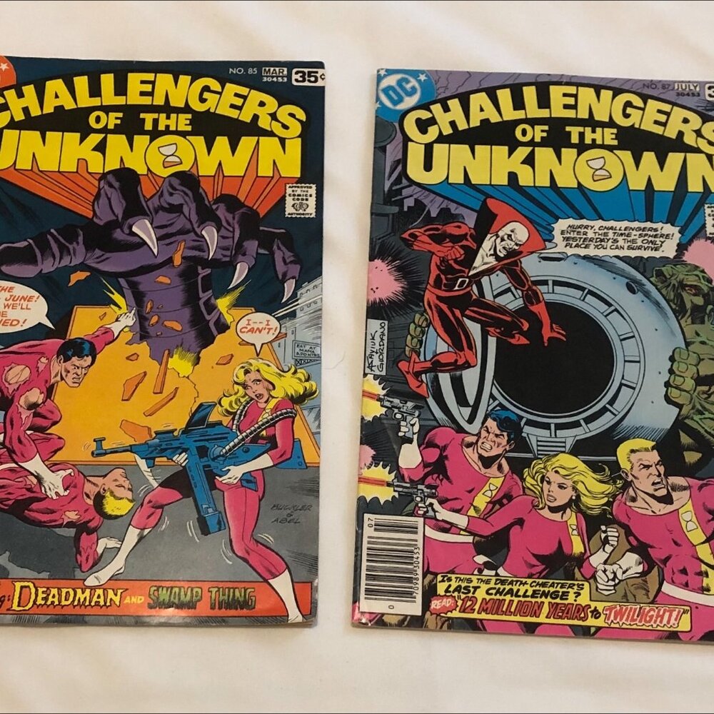 1978 DC Comic Books Challengers of the Unknown #85 #87 Lot